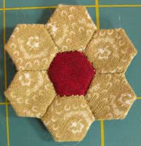 miniature hexagon flower